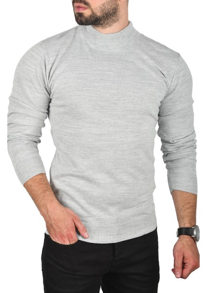 Yarım Balıkçı Yaka Tüylenmeyen Ince Triko Kazak 2505502