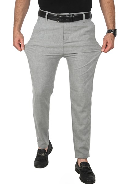 Italyan Kesim Tüylenmez Likralı Spor Pantolon Esnek Kumaş Bilek Boy Boru Paça Klasik Pantolon 2502005 fırsatları