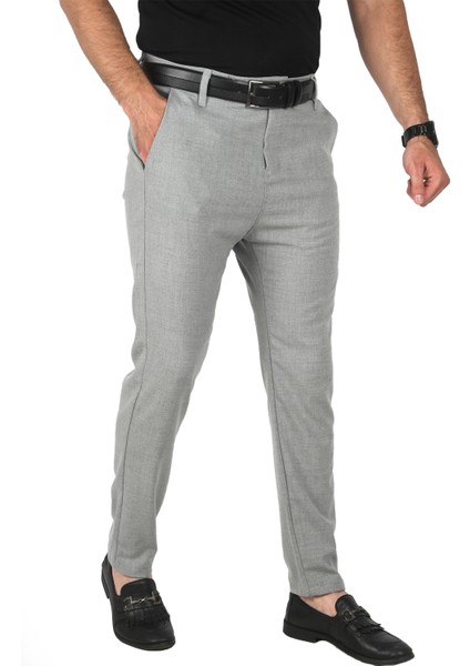 Italyan Kesim Tüylenmez Likralı Spor Pantolon Esnek Kumaş Bilek Boy Boru Paça Klasik Pantolon 2502005 indirimleri