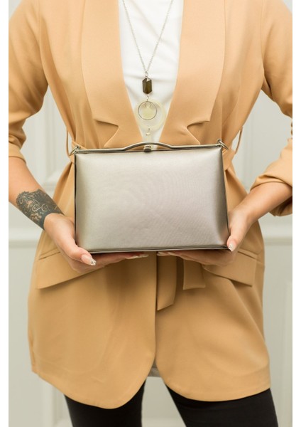 126 Kumaş Şişe Dipli Portföy Çanta | Günlük Kullanıma Uygun Portföy