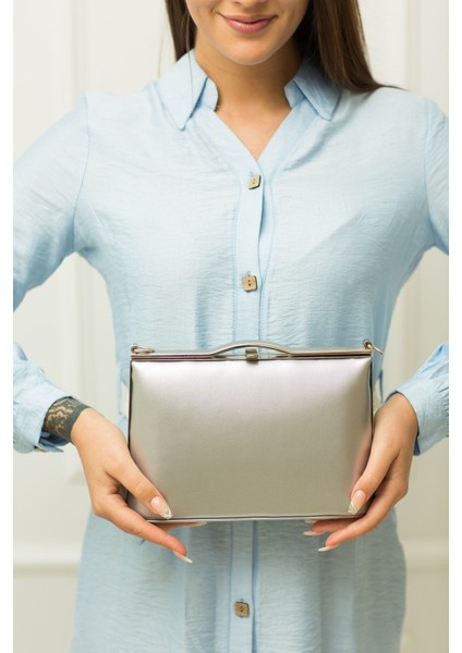 126 Kumaş Şişe Dipli Portföy Çanta | Günlük Kullanıma Uygun Portföy