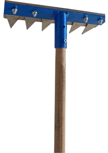 CR230 6 DİŞLİ OT YOLMA ÇELİK TIRMIK ÇAPASI 3 MM PASLANMAZ CROM ÇELİK