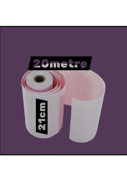 Ecg Ekg Termal Isıya Duyarlı Kalın Gramajlı Ecg Ekg Kağıdı 21CM - 20METRE 30 Adet Rulo fiyatları