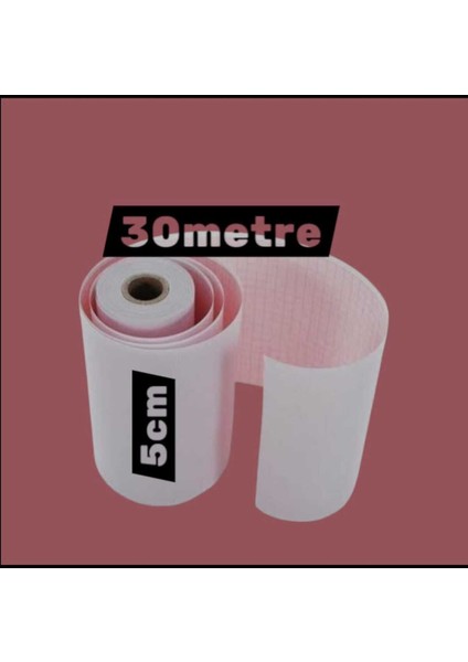 Ecg Ekg Termal Isıya Duyarlı Kalın Gramajlı Ecg Ekg Kağıdı 5cm - 30METRE 10 Adet Rulo fiyatları