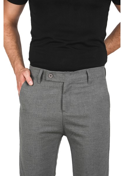 Italyan Kesim Tüylenmez Likralı Spor Pantolon Esnek Kumaş Bilek Boy Boru Paça Klasik Pantolon 2502005 fiyatları