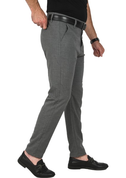 Italyan Kesim Tüylenmez Likralı Spor Pantolon Esnek Kumaş Bilek Boy Boru Paça Klasik Pantolon 2502005 indirimleri