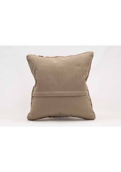 El Yapımı Kilimden Yapılmış Vintage Kırlent Kılıfı, Yün, 40X40 cm fırsatları