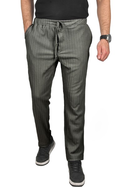 Rahat Kesim Örme Kumaş Beli Lastikli Ince Spor Pantolon 2502216 fiyatları