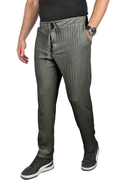 Rahat Kesim Örme Kumaş Beli Lastikli Ince Spor Pantolon 2502216 fırsatları