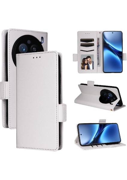 Vivo X200 Pro 5g Için Flip Case Cüzdan Manyetik Kart Yuvaları Tutucu Yan Pu (Yurt Dışından) indirimleri