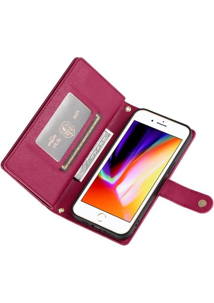 IPhone 7 Için Flip Case Artı/8 Artı Standı Crossbody Kayış Iş Cüzdan (Yurt Dışından) fiyatları