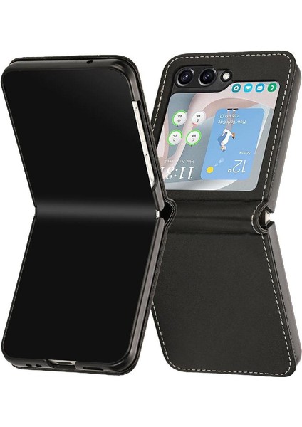 Samsung Galaxy Z Flip 6 5g Için Flip Case Kart Yuvası ile Pu Deri ile (Yurt Dışından)