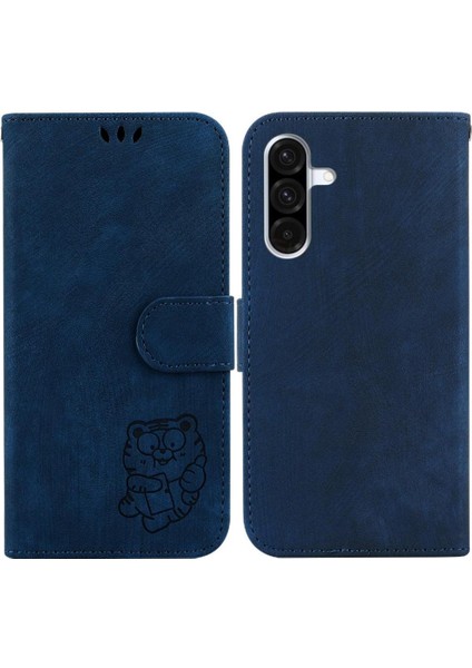 Samsung Galaxy A36 5g Için Flip Case Kabartmalı Sevimli Kaplan Cüzdan Kılıf Kartı (Yurt Dışından)