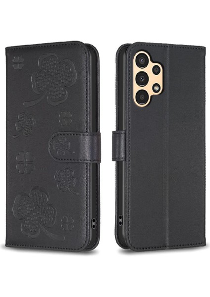 Samsung Galaxy Için Flip Case A52S 5g Yonca Çiçek Pu Deri Çok Renkli (Yurt Dışından)