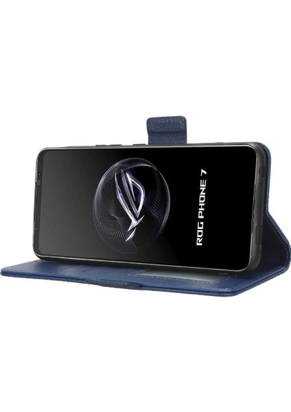 Asus Rog Telefon 7 Için Kılıf Yan Toka Cüzdan Kart Yuvaları Tutucu Manyetik Pu (Yurt Dışından) modelleri