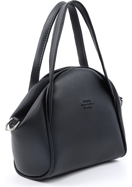 Siyah SHK132 Suni Deri, Fermuarlı Tek Bölmeli, Çıtçıt Detaylı ,el, Kol ve Omuz Çantası fiyatları