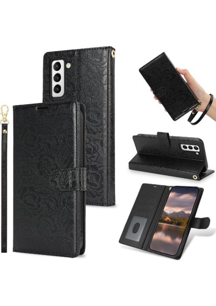 Samsung Galaxy S21 Fe Yumuşak Tpu Cüzdan Bilek Kordon Için Flip Case (Yurt Dışından)