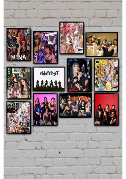 Renkli Mdf Tablo Seti, 12 Parça Dekoratif Duvar Sanatı Hediye fiyatları