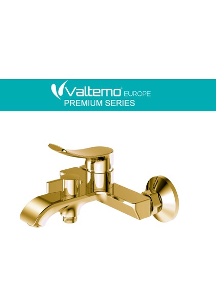 Europe Altın Rengi Özel Tasarım Brushed Gold Banyo Duş Bataryası Valero Vm-1224