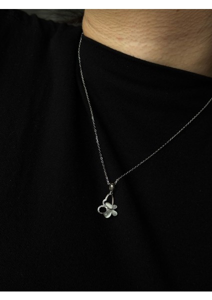 925 Ayar Gümüş Hareketli Dönen Kelebek Detaylı Kolye fiyatları