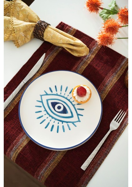 Handmade 6 Parça Nazar Boncuklu Pasta Takımı & Lüx Sunum Servisleri fırsatları