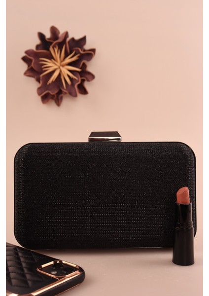 237 Çizgili Oval Kasa Abiye Çanta