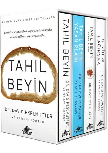 Tahıl Beyin Kutulu Özel Set (4 Kitap) - David Perlmutter 1352 Sayfa