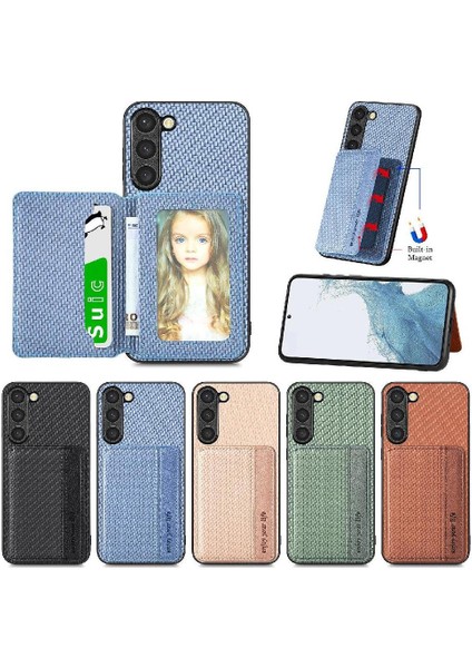 Samsung Galaxy S23 Manyetik Kart Tutucu Rfıd Engelleme Için Kılıf Komple (Yurt Dışından)