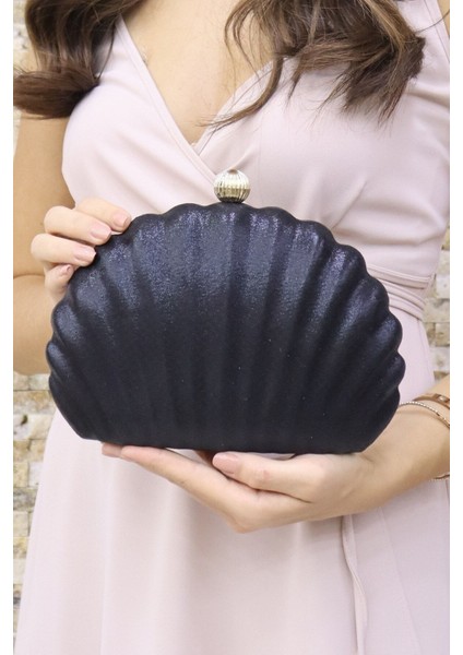 180 Sıvama Istiridye Abiye Çanta | Işıltılı Özel Gece Çantası