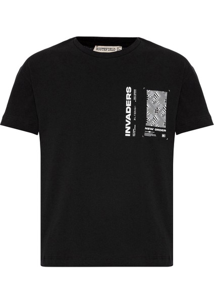 Tac Kids Unisex Çocuk Siyah Tişört