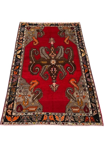 El Dokuma Sıfır Yeşilhisar Halısı 160X240 Kırmızı %100 Yün Halı