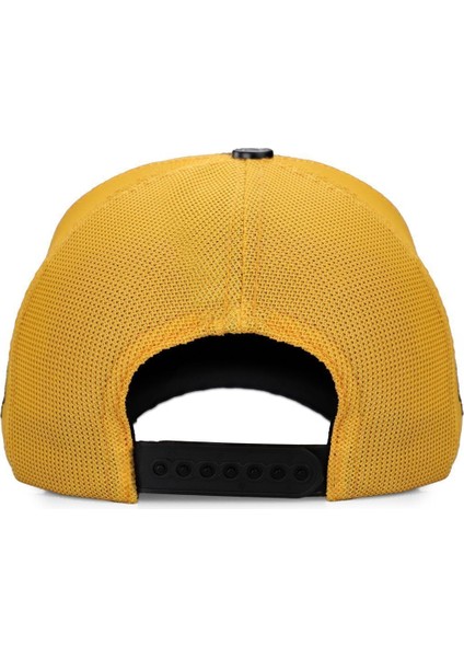 V1 Trucker Aslan - 6 Kod Logolu Unisex Koyu Antrasit-Sarı Şapka (Cap) indirimleri