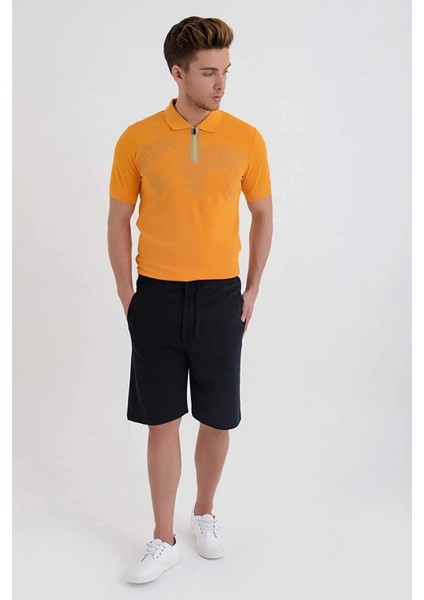 Erkek Bermuda Şort Siyah Nefes Alabilir Kumaşla Günlük Kullanım İçin Tasarlandı fırsatları