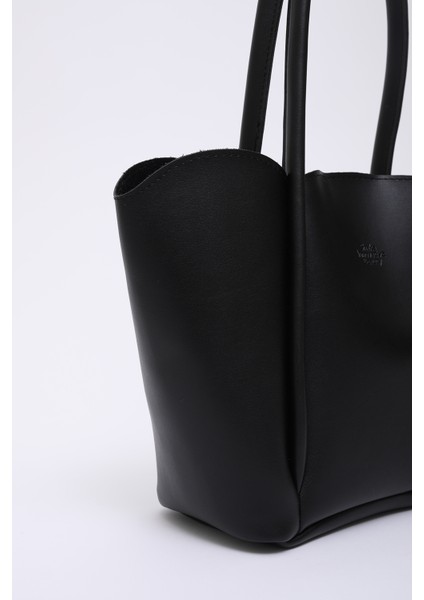 Siyah SHK122 Suni Deri, Çıtçıtlı, Makyaj Çantalı, Cüzdanlı El, Kol ve Omuz Çantası fırsatları