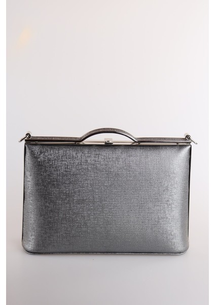 126 Çizgili Mat Şişe Dipli Portföy Çanta | Modern Çizgili Tasarım