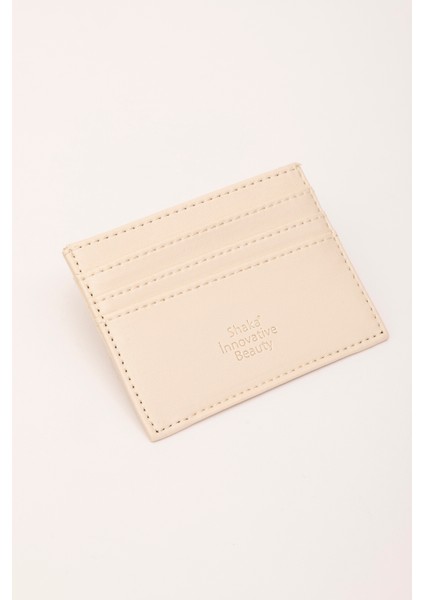 Krem SHK68 Unisex Suni Deri Süper Ince Model Kağıt Para Bölmeli Kredi Kartı ve Kartvizitlik Kartlık Cüzdan modelleri