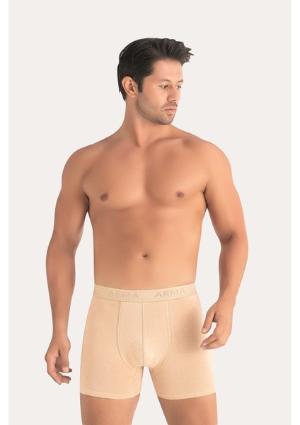 6'lı Paket Erkek Pamuklu Likralı Esnek Kumaş Renkli Boxer