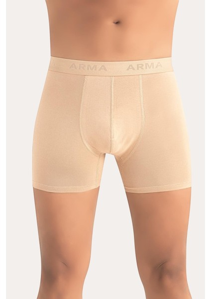 6'lı Paket Erkek Pamuklu Likralı Esnek Kumaş Renkli Boxer