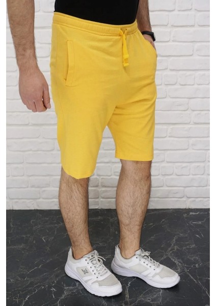 Erkek Sarı Beli Lastikli Cepli Şort & Bermuda AS-200 fiyatları