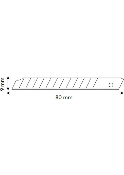 4525 9mm Dar Maket Bıçağı Yedeği-1 Paket (10 Adet) fiyatları