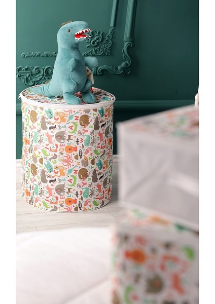 3'lü Set 50X70X25 - 50X45 Baza & Çekyat Altı, Dolap Içi Organizer Çocuk Hurç Sevimli Desenli indirimleri