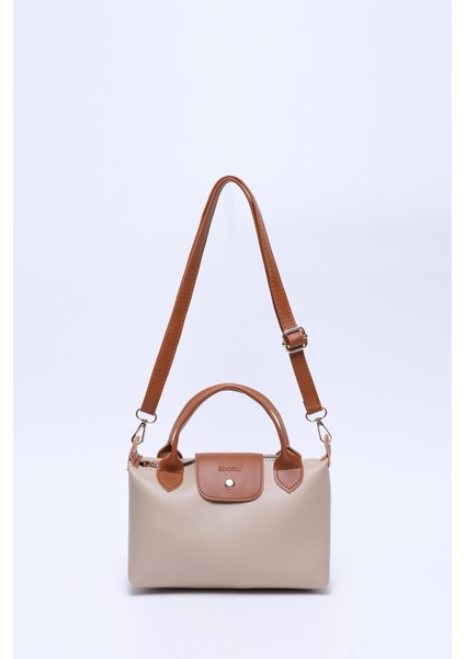 Vizon-Taba SHK135 Suni Deri, Tek Bölmeli, Çift Askılı El, Kol ve Çapraz Omuz Çantası