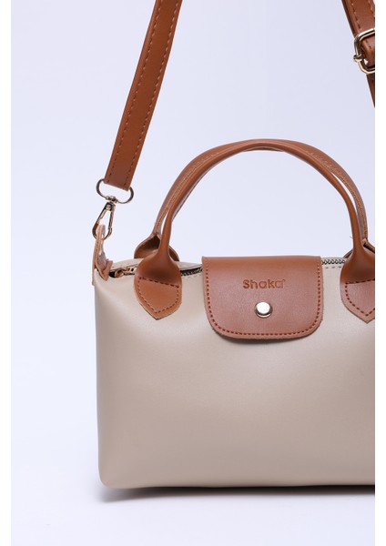 Vizon-Taba SHK135 Suni Deri, Tek Bölmeli, Çift Askılı El, Kol ve Çapraz Omuz Çantası