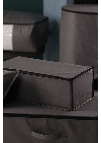 5'li Set Orta Boy 50X25X20 cm Baza & Çekyat Altı , Kıyafet Düzenleyici Hurç Antrasit Gri modelleri