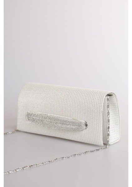 260 Çizgili Çupra Saplı Kapaklı Abiye Çanta | Modern Abiye Çanta modelleri