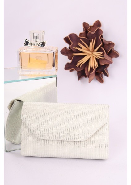 419 Çizgili Çupra Model Balo Abiye Çanta