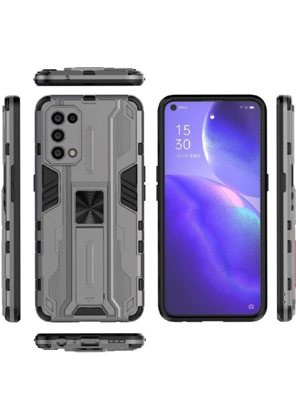Oppo Reno5 4g Koruyucu Kapak Için Kılıf Kickstand Anti-Çizik Güçlü (Yurt Dışından)