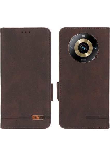 Realme 11 Pro Deri Folio Flip Case Tam Koruma Kartı Için Kılıf (Yurt Dışından)