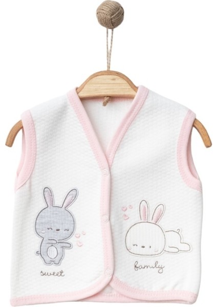 Sweet Famıly Kapitone Yelek Ekru