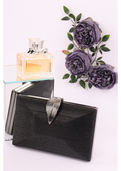 713 Sindirella Yaprak Bukle Abiye Çanta | Şık El Çantası Modeli